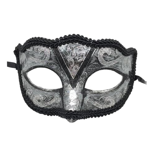 SAVOMA 1 x Damen-Maske, Ballmaske, Party, Augenmaske, Schnürung, neues schwarzes Karnevalskostüm, Party-Dekoration (Farbe: E) von SAVOMA