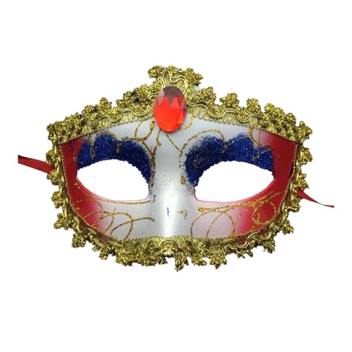 SAVOMA 1 x Damen-Maske, Ballmaske, Party, Augenmaske, Schnürung, neues schwarzes Karnevalskostüm, Party-Dekoration (Farbe: K) von SAVOMA