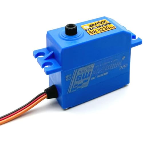 Savox Servos SW0230MGP Digital-Servo, wasserdicht, Standard-Servo, mit Soft-Start, 0,13 Sekunden, 7,4 V von SAVOX