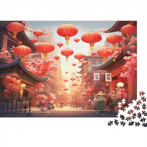 Einzigartige Aussichten 1000 Teile Fröhlich Erwachsene Puzzles Family Challenging Games Wohnkultur Educational Game Geburtstag Stress Relief Toy 500pcs (52x38cm) von SAYOBO