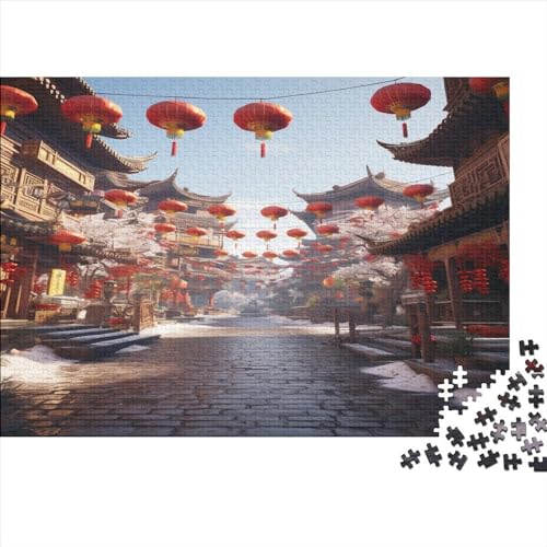 Einzigartige Aussichten 1000 Teile Fröhlich Puzzles Erwachsene Wohnkultur Geburtstag Family Challenging Games Educational Game Stress Relief 1000pcs (75x50cm) von SAYOBO