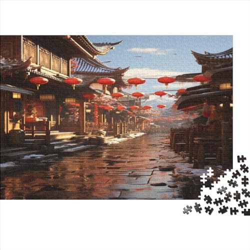 Einzigartige Aussichten Puzzles 1000 Teile Fröhlich Für Erwachsene Family Challenging Games Lernspiel Wohnkultur Geburtstag Entspannung Und Intelligenz 300pcs (40x28cm) von SAYOBO