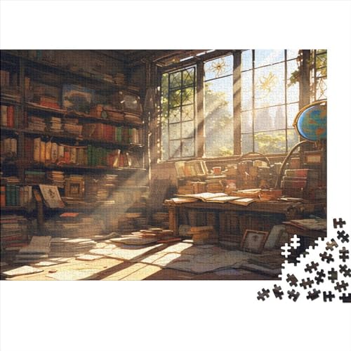 Entspannend 1000 Teile Campus-Buchhandlung Für Erwachsene Puzzle Lernspiel Geburtstag Wohnkultur Family Challenging Games Entspannung Und Intelligenz 1000pcs (75x50cm) von SAYOBO