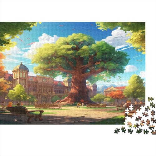 Entspannend 1000 Teile Campus-Buchhandlung Puzzle Erwachsene Wohnkultur Family Challenging Games Lernspiel Geburtstag Entspannung Und Intelligenz 500pcs (52x38cm) von SAYOBO