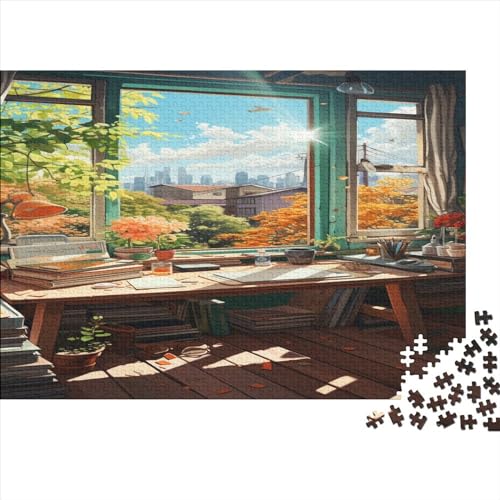 Entspannend 1000 Teile Campus-Buchhandlung Puzzles Erwachsene Family Challenging Games Lernspiel Geburtstag Moderne Wohnkultur Entspannung Und Intelligenz 500pcs (52x38cm) von SAYOBO