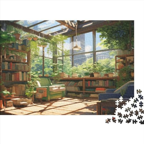 Entspannend 1000 Teile Campus-Buchhandlung Puzzles Erwachsene Wohnkultur Geschicklichkeitsspiel Für Die Ganze Familie Lernspiel Geburtstag Stress Relief 300pcs (40x28cm) von SAYOBO