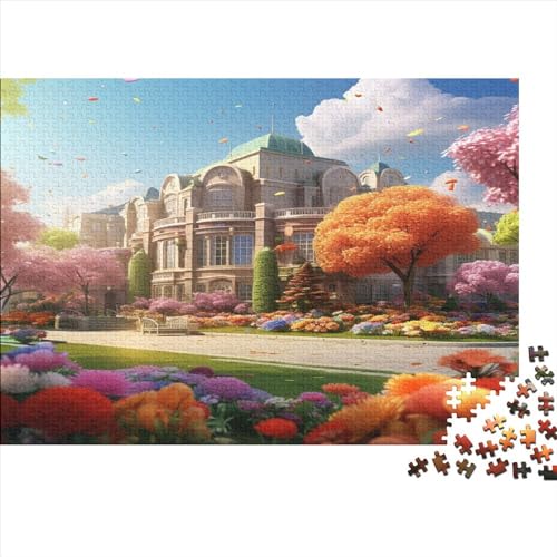 Entspannend Erwachsene Puzzles 1000 Teile Campus-Buchhandlung Lernspiel Geschicklichkeitsspiel Für Die Ganze Familie Wohnkultur Geburtstag Stress Relief 300pcs (40x28cm) von SAYOBO