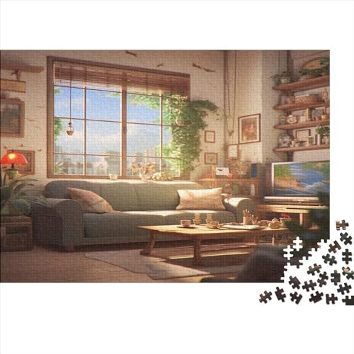 Entspannend Puzzle Erwachsene 1000 Teile Campus-Buchhandlung Home Decor Family Challenging Games Lernspiel Geburtstag Entspannung Und Intelligenz 1000pcs (75x50cm) von SAYOBO