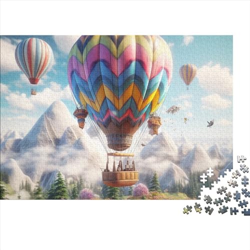 Heißluftballon Puzzle 1000 Teile Als Herausforderndes Geschicklichkeitsspiel Für Die Ganze Familie Bunte Heißluftballons Puzzle Für Teenager Spielzeug Geschenk 1000pcs (75x50cm) von SAYOBO