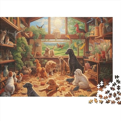 House Pet Puzzle 1000 Teile Als Herausforderndes House Pet Puzzle Für Erwachsene Geschicklichkeitsspiel Für Die Ganze Familie Puzzle 1000pcs (75x50cm) von SAYOBO