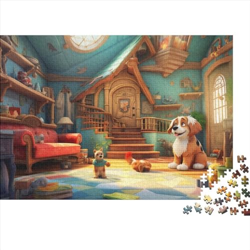 House Pet Puzzle 1000 Teile Puzzle-Herausforderung House Pet Schwierigkeitsgrad Logikspiel Kinderpuzzle Entspannung Durch Puzzeln Grips-Spiel 1000pcs (75x50cm) von SAYOBO
