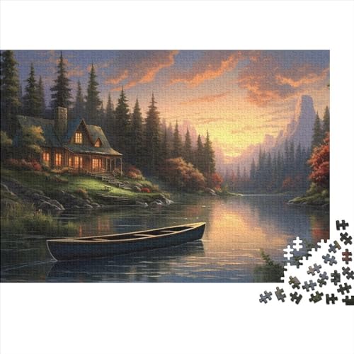 Lochs Puzzle 1000 Teile Puzzle-Kunstwerk Sunsets Familienspaß Geistige Herausforderung Entspannung Durch Puzzeln Zeitvertreib Für Alle Altersgruppen 1000pcs (75x50cm) von SAYOBO