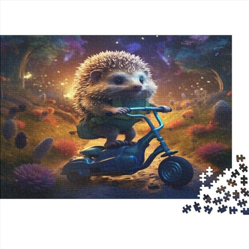 Niedliche Tiere Puzzles Erwachsene 1000 Teile Niedlicher Igel Lernspiel Family Challenging Games Moderne Wohnkultur Geburtstag Entspannung Und Intelligenz 300pcs (40x28cm) von SAYOBO