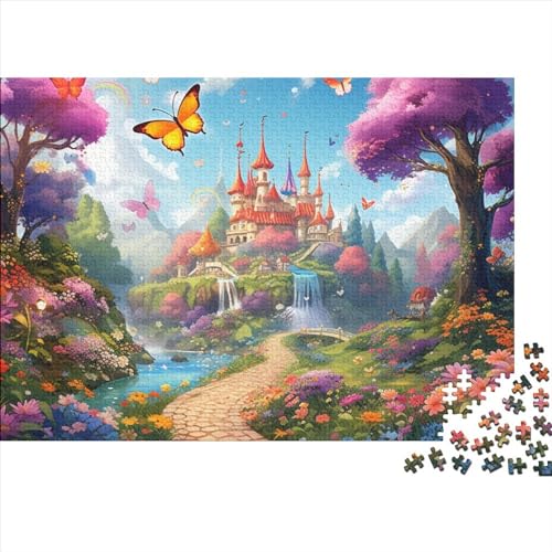 Schmetterling Puzzle 1000 Teile Puzzle-Herausforderung Schmetterling in der Blume Logikspiel Geistige Herausforderung Herausfordernde Unterhaltung Zeitvertreib Für Alle Altersgruppen 1000pcs (75x50cm) von SAYOBO