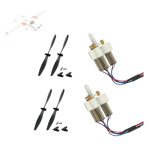 F949 RC-Flugzeugzubehör, Motor Propeller Fahrwerk DIY-Ersatzteile, Kompatibel mit dem CESSNA-182 WLtoys F949pro Ferngesteuerten Flugzeug (F949 720 Motor 2 Stück) von SAYZON