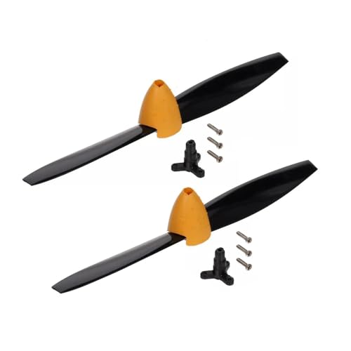 RC-Flugzeugzubehör,Kompatibel mit J3-CUB RC-Flugzeugersatzteilen, Propellern, Fahrwerksmotoren, Servo-Empfangsplatine (Propeller 2 Stück) von SAYZON