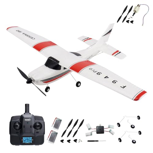 SAYZON F949pro 3D6G Gyroskop RC Flugzeug mit 1020 Motor CESSNA-182 3CH RC Flugzeug für Erwachsene im Freien F949S 2,4 GHz RC Flieger (2BSL+Motor) von SAYZON