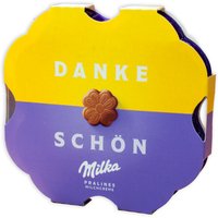 Milka Pralinen "Danke schön" mit Milchcreme, 8 Stück, 44g Milka Pralinen "Danke schön" mit Milchcreme, 8 Stück, 44g von SB Union