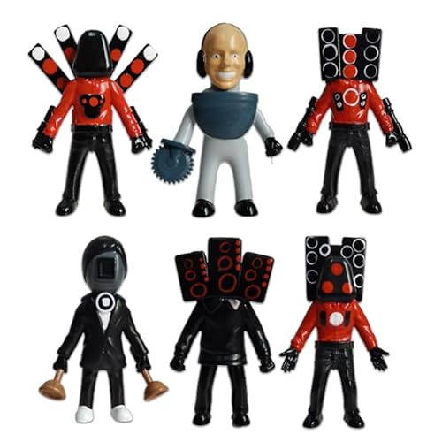 SBJJGQIS 6 Stück Toilette Toy Figuren Set, Toilette Figuren, Toilet Action Figuren Mini FigurenToilette Cake Topper Toiletten Actionfigur Anime Spiel Figur Spielzeug für Kinder SBJJGQIS 6 Stück Toilette Toy Figuren Set, Toilette Figuren, Toilet Action Figuren Mini FigurenToilette Cake Topper Toiletten Actionfigur Anime Spiel Figur Spielzeug für Kinder von SBJJGQIS