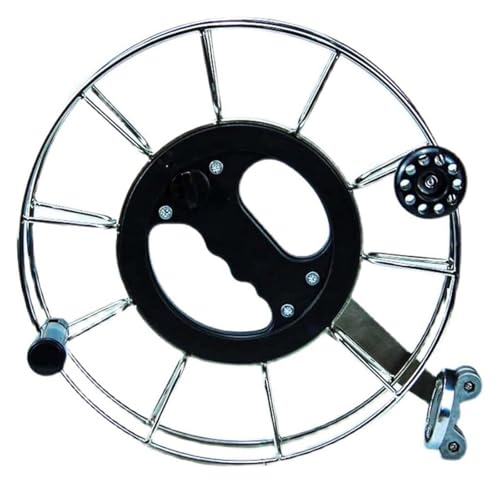 SBJKLYRN Kite Roulette，, Edelstahl, Outdoor-Drachenwickler, geräuscharmes Brems-Rücklaufrad(30cm) von SBJKLYRN
