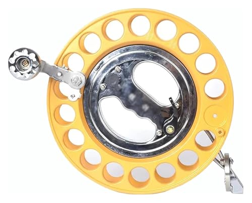SBJKLYRN Kite Roulette， Wickler, Rollengriff-Radgriff, universelle Saitenführung, Anti-Reverse-Design, Sicherheitsschloss-Design, anwendbar for Kinder und Erwachsene(Gold) von SBJKLYRN