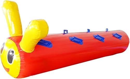 Team-Building-Requisiten， IEOWY Gruppenspiele im Freien, Teamspiele im Freien, Aufblasbare Spielgeräte, Lustige Spiele for kleine Kinder, Bewegungsspielzeug(Yellow,Kids-4seater) von SBJKLYRN