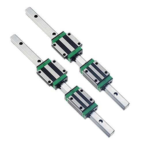 2 Stück HGR15 quadratische lineare Führungsschiene + 4 Stück HGH15CA Gleitblock, geeignet for CNC-Maschinen und DIY-Projekte (Size : 2RAIL 4X HGH15CA-250MM) von SBTRKT