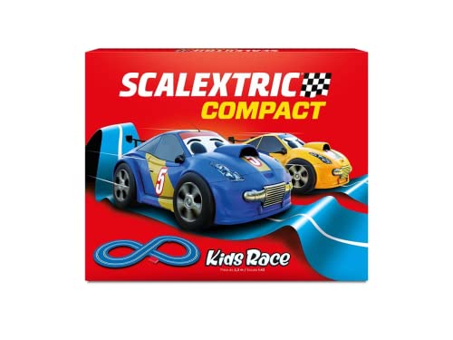 Scalextric COMPACT Rennstrecke Komplette Rennstrecke - 2 Autos und 2 Controller 1:43 (Kids Race) von Scalextric