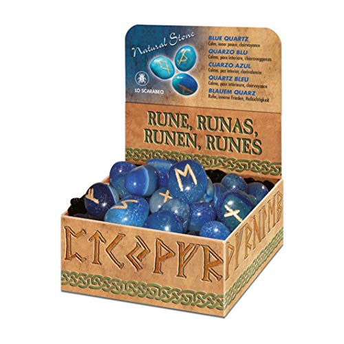 SCARABEO-JEUX RUNE14 Rune Onyx blau, S von Lo Scarabeo