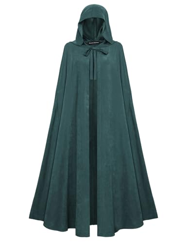 Scarlet Darkness, Renaissance-Umhang mit Kapuze für Damen, Mittelalter-Umhang, Hobbit, Halloween-Kostüm, Kolonial Blau Scarlet Darkness, Renaissance-Umhang mit Kapuze für Damen, Mittelalter-Umhang, Hobbit, Halloween-Kostüm, Kolonial Blau von SCARLET DARKNESS