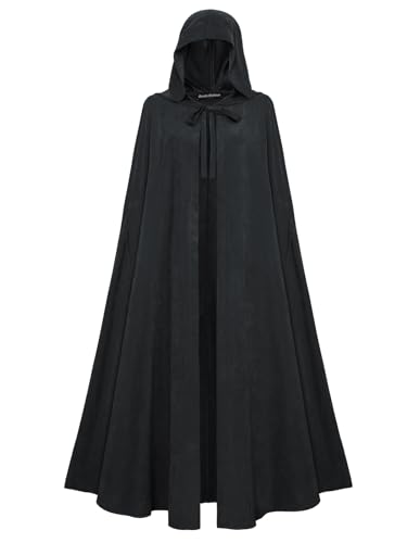 Scarlet Darkness Damen Renaissance Kapuzenumhang Mittelalter Umhang Hobbit Halloween Kostüm Schwarz Scarlet Darkness Damen Renaissance Kapuzenumhang Mittelalter Umhang Hobbit Halloween Kostüm Schwarz von SCARLET DARKNESS
