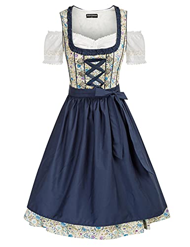 Scarlet Darkness Oktoberfest Karneval Kostüme für Damen Deutsches Dirndl Cosplay Kleid Dunkelblau L Scarlet Darkness Oktoberfest Karneval Kostüme für Damen Deutsches Dirndl Cosplay Kleid Dunkelblau L von SCARLET DARKNESS