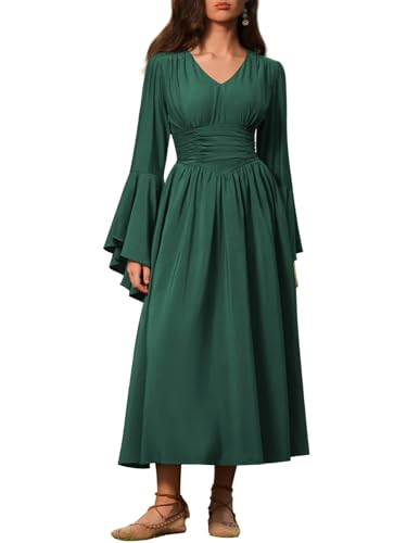 Scarlet Darkness Renaissance-Kleid für Damen, mittelalterlich, gerüschte Taille, Gothic, Hexenkleid, Grün, Größe L Scarlet Darkness Renaissance-Kleid für Damen, mittelalterlich, gerüschte Taille, Gothic, Hexenkleid, Grün, Größe L von SCARLET DARKNESS
