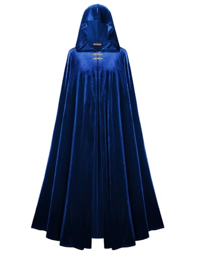 Scarlet Darkness Renaissance Samt Kapuzenumhang Mittelalter Piraten Umhang Hobbit Halloween Kostüm Blau Scarlet Darkness Renaissance Samt Kapuzenumhang Mittelalter Piraten Umhang Hobbit Halloween Kostüm Blau von SCARLET DARKNESS