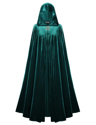 Scarlet Darkness Renaissance Samt Kapuzenumhang Mittelalter Zauberer Umhang Hobbit Wikinger Kostüm Grün Scarlet Darkness Renaissance Samt Kapuzenumhang Mittelalter Zauberer Umhang Hobbit Wikinger Kostüm Grün von SCARLET DARKNESS
