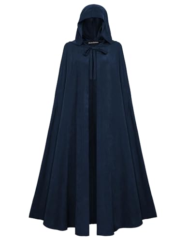 Scarlet Darkness Renaissance-Umhang mit Kapuze für Damen, Mittelalter-Umhang, Hobbit, Halloween-Kostüm, Mitternachtsmarineblau, Einheitsgröße Scarlet Darkness Renaissance-Umhang mit Kapuze für Damen, Mittelalter-Umhang, Hobbit, Halloween-Kostüm, Mitternachtsmarineblau, Einheitsgröße von SCARLET DARKNESS