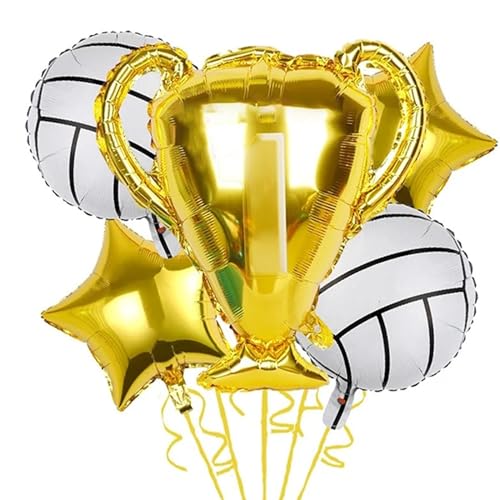 Fußballballons, Trophäenballons, Meisterschaftstrophäen-Folienballons, Welttrophäenballons, Sportparty-Dekorationssets (Size : B) von SCDOA