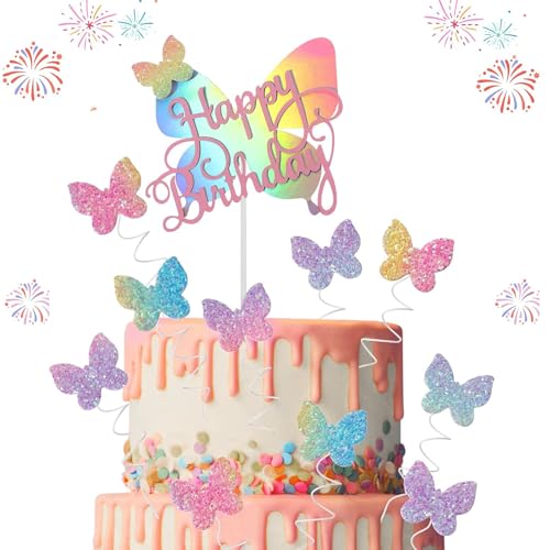 12 Stück Schmetterling Tortendeko, Cupcake Topper Glitter Schmetterlings Muffin Deko Kuchendeko Torte zum Geburtstag Tortenaufleger 12 Stück Schmetterling Tortendeko, Cupcake Topper Glitter Schmetterlings Muffin Deko Kuchendeko Torte zum Geburtstag Tortenaufleger von SCDZY