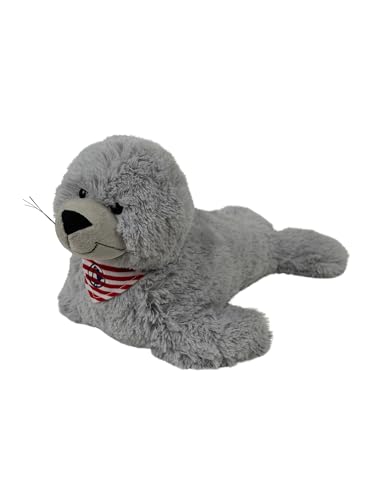 SCHIETWETTER Accessoire Kuscheltier Robbe AKI, Schmusetier Seehund, Stofftier für Kinder l-Grey OS von SCHIETWETTER