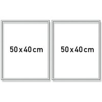 SCHIPPER 605280765 MNZ - Malen nach Zahlen Alurahmen Diptychon 50 x 80 cm - Silber matt von SCHIPPER