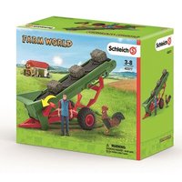 SCHLEICH 42377 Heuförderband mit Bauer von SCHLEICH® FARM WORLD