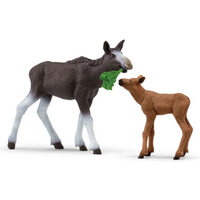 SCHLEICH 42629 WILD LIFE Elchkuh mit Kalb von SCHLEICH® WILD LIFE