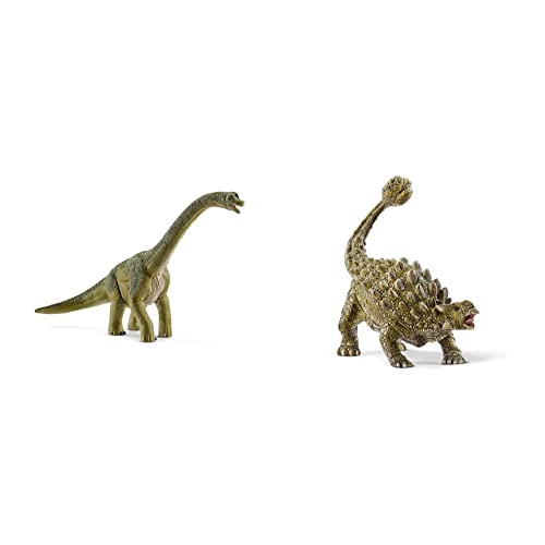 SCHLEICH 14581 Brachiosaurus, für Kinder ab 5-12 Jahren, Dinosaurs - Spielfigur & 15023 Ankylosaurus, für Kinder ab 5-12 Jahren, Dinosaurs - Spielfigur SCHLEICH 14581 Brachiosaurus, für Kinder ab 5-12 Jahren, Dinosaurs - Spielfigur & 15023 Ankylosaurus, für Kinder ab 5-12 Jahren, Dinosaurs - Spielfigur von SCHLEICH