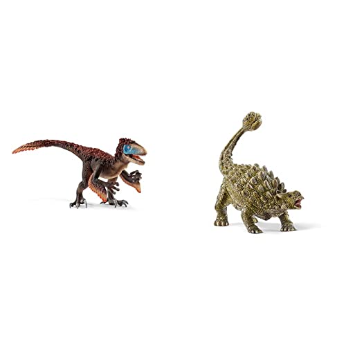 SCHLEICH 14582 Dinosaurs Spielfigur - Utahraptor, Spielzeug ab 4 Jahren & 15023 Dinosaurs Spielfigur - Ankylosaurus, Spielzeug ab 4 Jahren SCHLEICH 14582 Dinosaurs Spielfigur - Utahraptor, Spielzeug ab 4 Jahren & 15023 Dinosaurs Spielfigur - Ankylosaurus, Spielzeug ab 4 Jahren von SCHLEICH