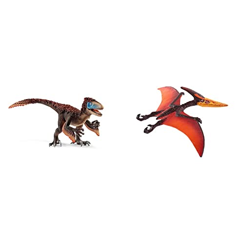 SCHLEICH 14582 Utahraptor, für Kinder ab 5-12 Jahren, Dinosaurs - Spielfigur & 15008 Pteranodon, für Kinder ab 5-12 Jahren, Dinosaurs - Spielfigur SCHLEICH 14582 Utahraptor, für Kinder ab 5-12 Jahren, Dinosaurs - Spielfigur & 15008 Pteranodon, für Kinder ab 5-12 Jahren, Dinosaurs - Spielfigur von SCHLEICH