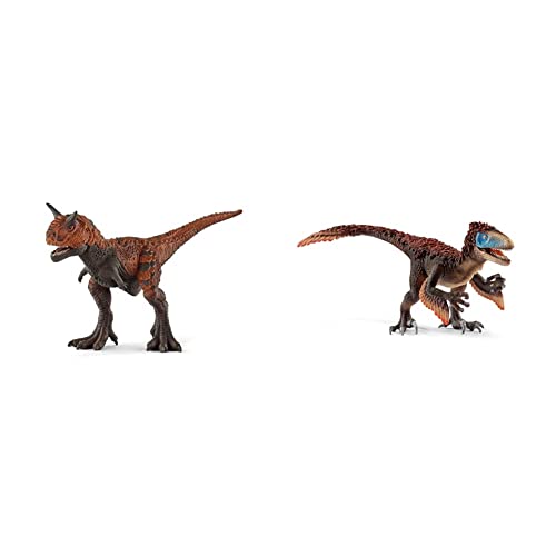 SCHLEICH 14586 Carnotaurus, für Kinder ab 5-12 Jahren, Dinosaurs - Spielfigur & 14582 Utahraptor, für Kinder ab 5-12 Jahren, Dinosaurs - Spielfigur SCHLEICH 14586 Carnotaurus, für Kinder ab 5-12 Jahren, Dinosaurs - Spielfigur & 14582 Utahraptor, für Kinder ab 5-12 Jahren, Dinosaurs - Spielfigur von SCHLEICH