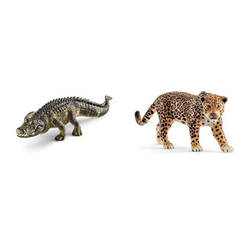 SCHLEICH 14727 Alligator, für Kinder ab 3+ Jahren, WILD Life - Spielfigur & 14769 Jaguar, für Kinder ab 3+ Jahren, WILD Life - Spielfigur SCHLEICH 14727 Alligator, für Kinder ab 3+ Jahren, WILD Life - Spielfigur & 14769 Jaguar, für Kinder ab 3+ Jahren, WILD Life - Spielfigur von SCHLEICH