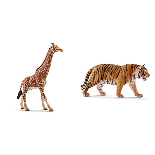 SCHLEICH 14749 - Giraffenbulle & 14729 - Tiger von SCHLEICH