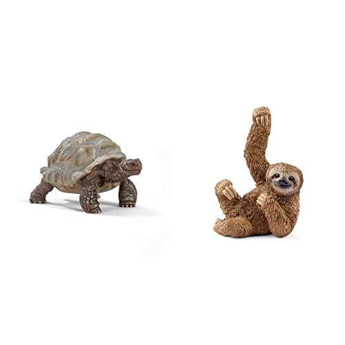 SCHLEICH 14824 Riesenschildkröte, für Kinder ab 3+ Jahren, WILD Life - Spielfigur & 14793 Faultier, für Kinder ab 3+ Jahren, WILD Life - Spielfigur SCHLEICH 14824 Riesenschildkröte, für Kinder ab 3+ Jahren, WILD Life - Spielfigur & 14793 Faultier, für Kinder ab 3+ Jahren, WILD Life - Spielfigur von SCHLEICH
