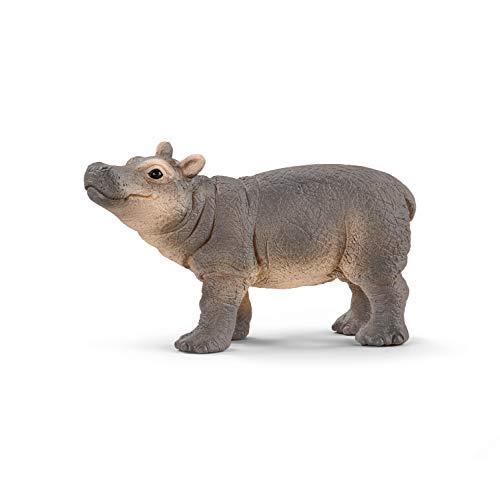 schleich 14831 Nilpferd Junges, für Kinder ab 3+ Jahren, WILD LIFE - Spielfigur von SCHLEICH